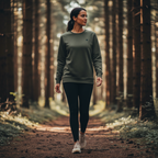 Leaflinewear Basic Sweatshirt – Organic Unisex - Organic Basic Unisex Sweatshirt