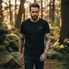 LFLN Embroidered Essential Tee - Organic Shirt